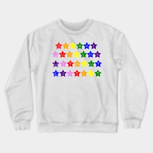 Beware Numbers Without Context Rainbow Stars Crewneck Sweatshirt